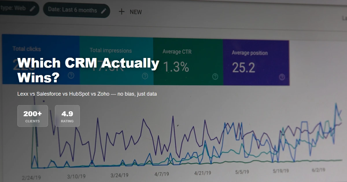 Featured image for: CRM Software Comparison 2026: Lexx.in vs Salesforce vs HubSpot vs Zoho - Lexx.in Digital Products