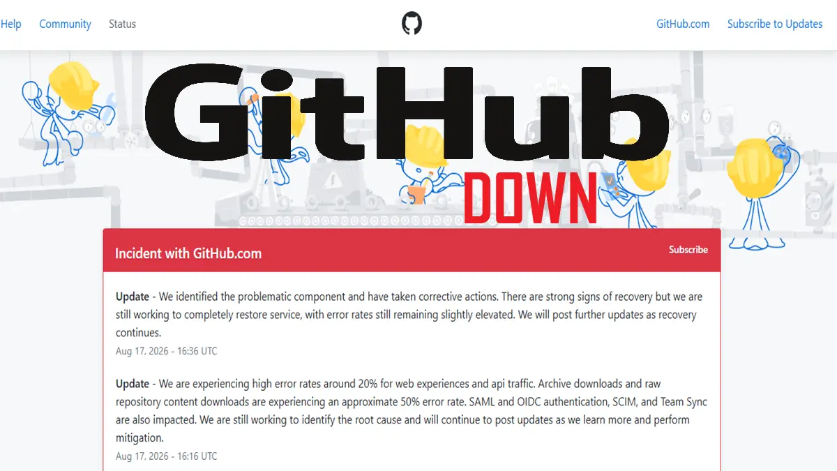 GitHub Down 50% Downloads Atke, Half Pipelines Toote — Copilot Aur Actions Down!