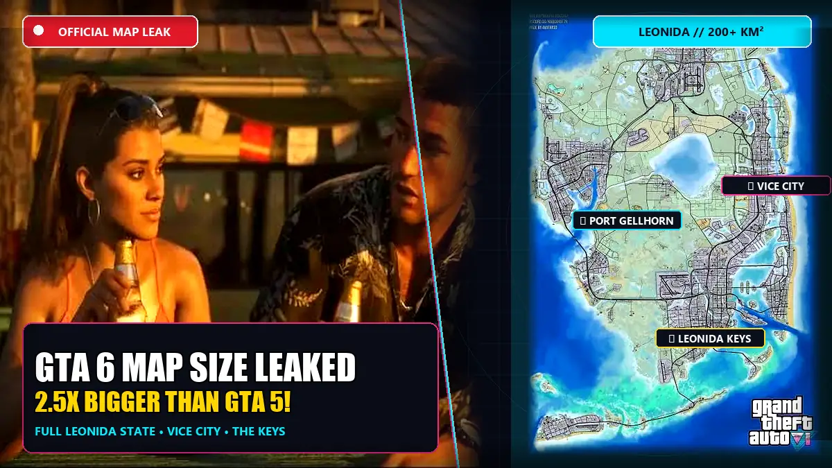 GTA 6 Map Size & Leaks